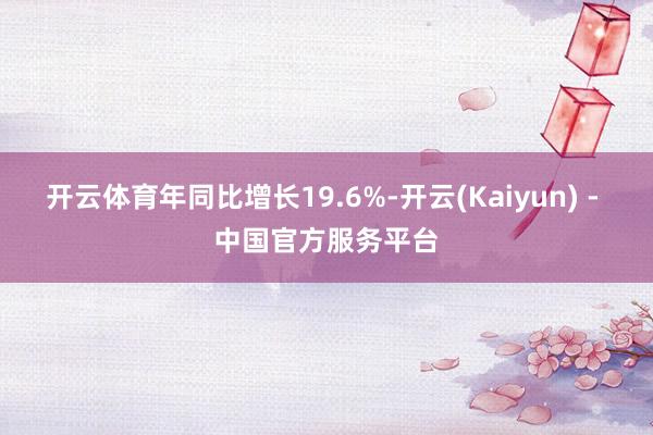 开云体育年同比增长19.6%-开云(Kaiyun) - 中国官方服务平台